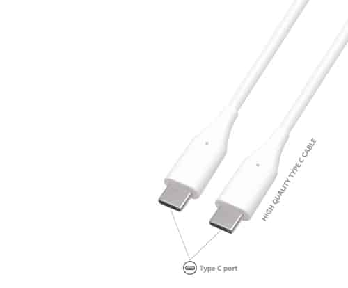 iNcentive USB-C to USB-C Fast Charge 60W Cable 2 meter white