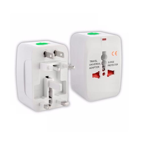 All-in-1 World (+EU) Travel Adapter White